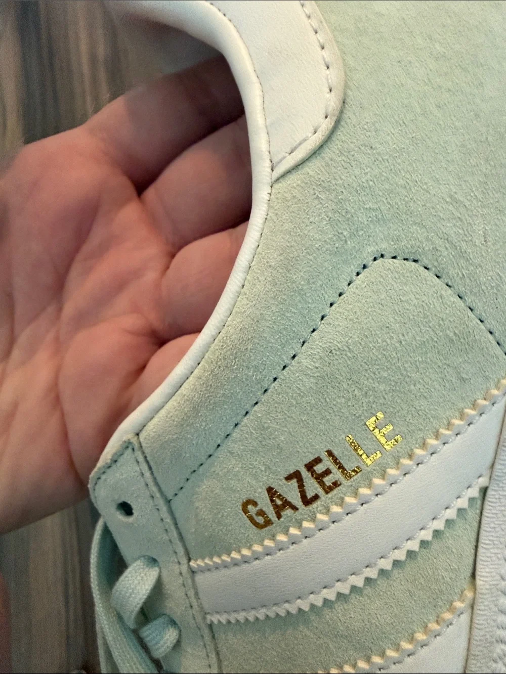 adidas Gazelle Men's Suede Sneakers in Mint Green